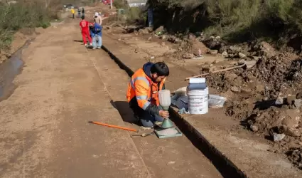 Avanza CESPTE en trabajos de introducci�n de alcantarillado sanitario en la colo