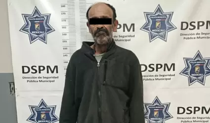 Sujeto detenido por violencia familiar