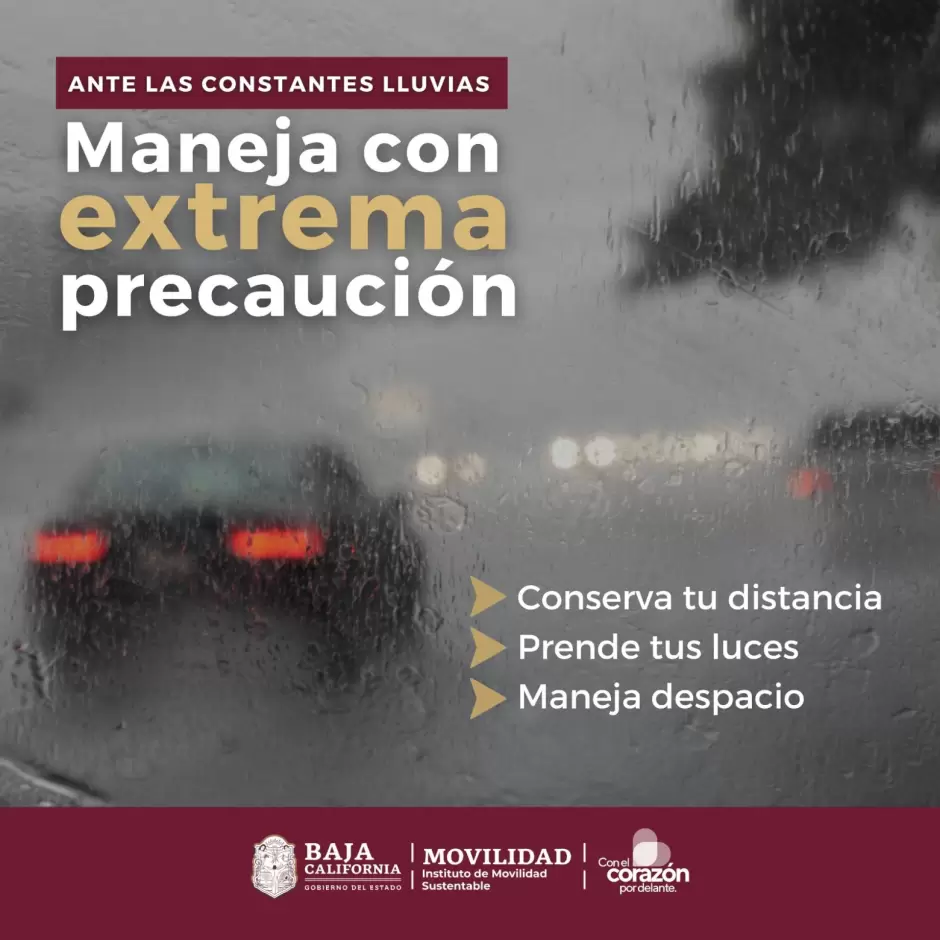 Llaman a reducir al mximo posible la movilidad durante lluvias