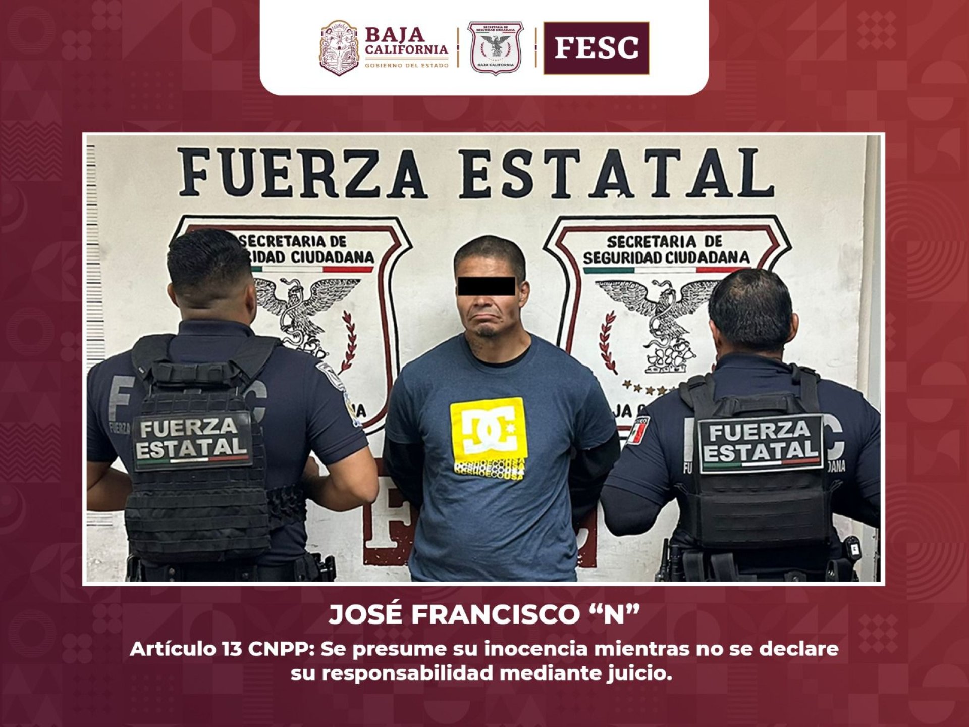 Detiene FESC a dos personas que contaban con orden de aprehensión en el ...
