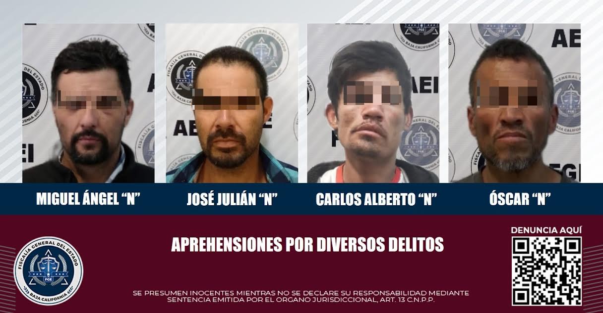 Detienen a cuatro hombres que contaban con orden de aprehensión ...