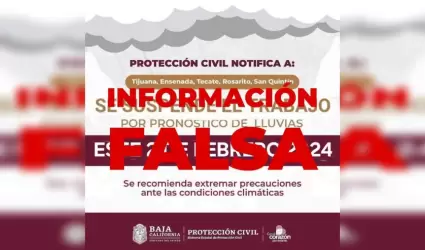 Informaci�n falsa