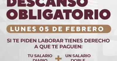 Este lunes 5 de febrero se paga al triple