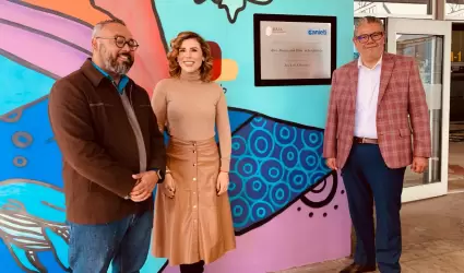 Inaugur gobernadora mural en Bit Center titulado "Baja California"