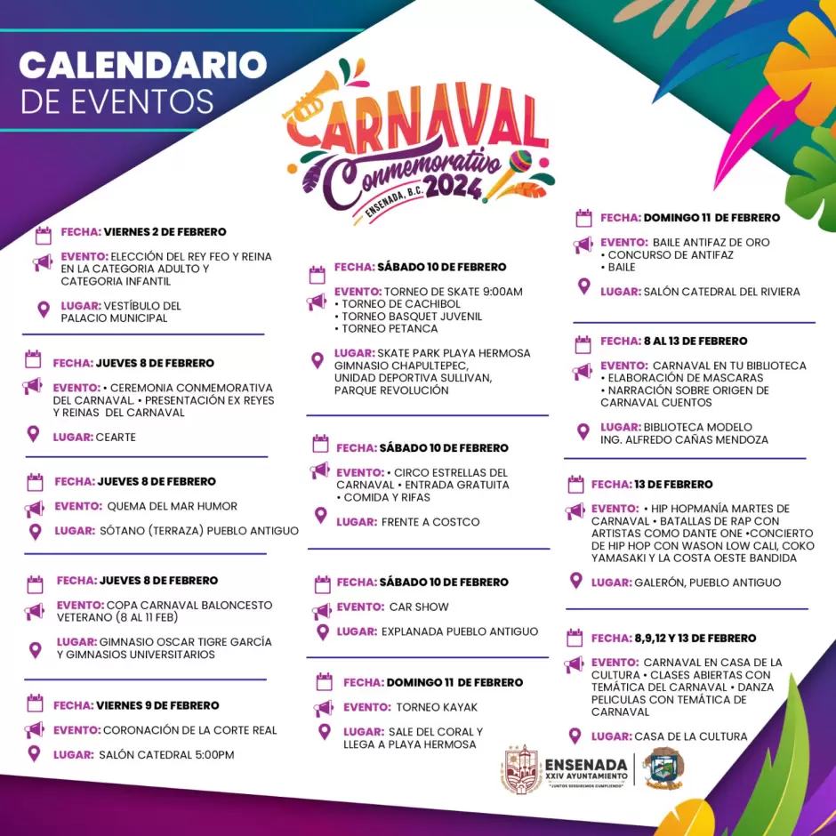 Carnaval Conmemorativo de Ensenada 2024