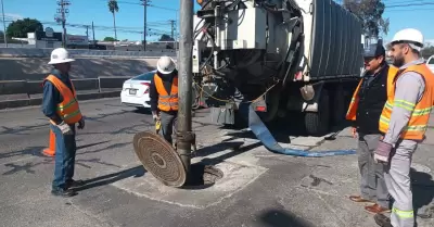 Limpieza de sistemas de drenaje sanitario y pluvial de Mexicali