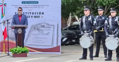 Conmemoran CVII Aniversario de la Promulgacin de la Constitucin de 1917