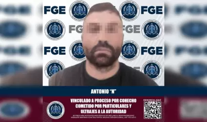 Individuo es vinculado por ultrajes a la autoridad