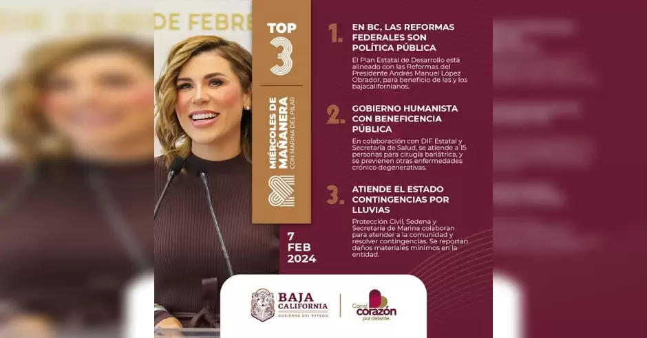 Atiende Gobierno de BC contingencia por lluvias