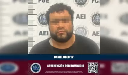 Sujeto arrestado por homicidio calificado