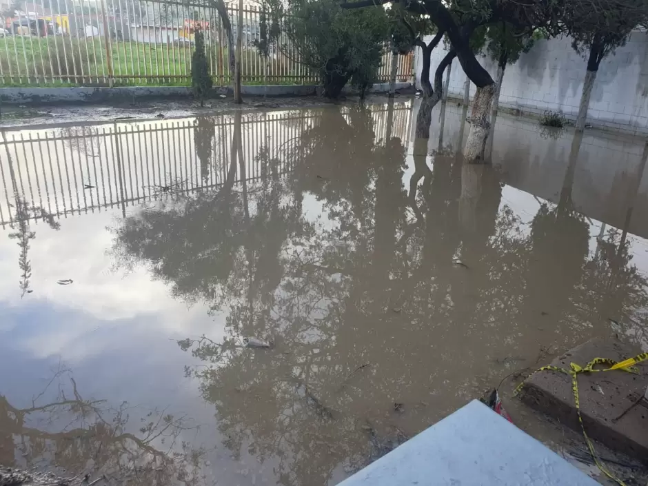 Escuelas de Ojo de Agua afectadas tras lluvias