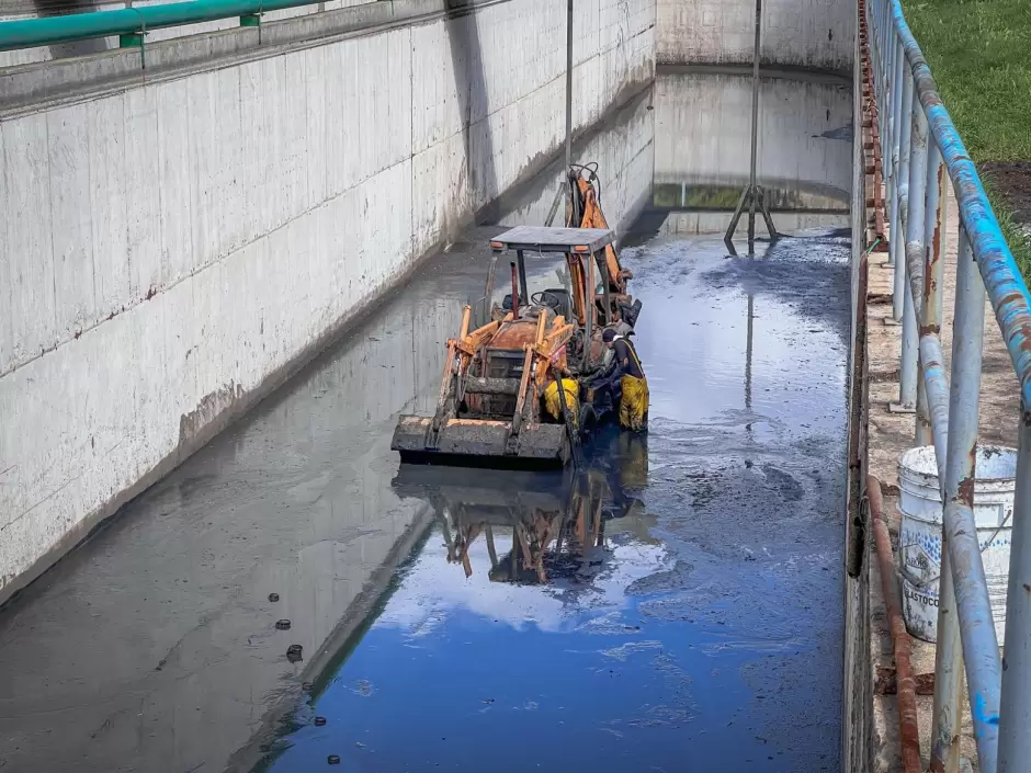 Rehabilitaci�n de la PTAR El Naranjo avanza en tiempo y forma