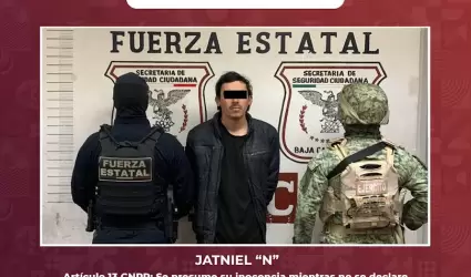 Detienen FESC y SEDENA a hombre con mandato judicial vigente por delito de viole