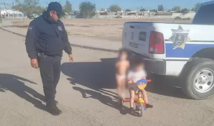 Protege polic�a municipal a ni�os en omisi�n de cuidados