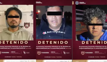 Homicidas detenidos en flagrancia