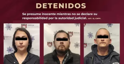 Capturan a dos hombres y una mujer armados