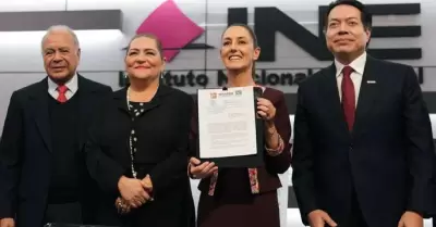 Claudia Sheinbaum se registra ante el INE como candidata a la Presidencia de Mx