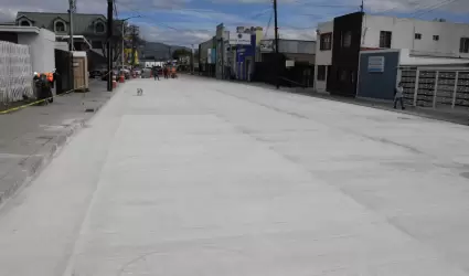 Rehabilitacin vial en la avenida Obregn