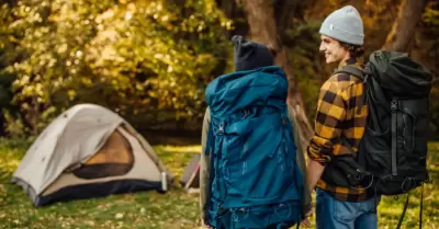 mochila para acampar