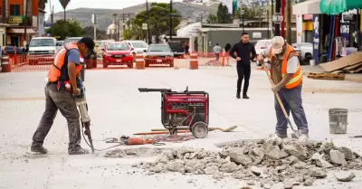 Obras en calles Mxico y la Coral