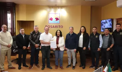 Firman Gobierno Municipal y Asociación Pro Bomberos de Rosarito Baja convenio qu