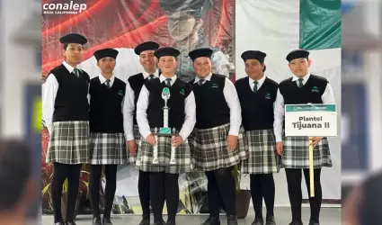 Realiza con �xito CONALEP BC segundo concurso de escoltas y bandas de guerra