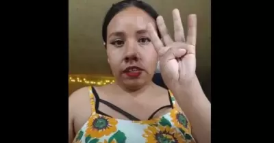 Mujer golpeada