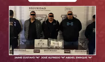 Detienen a tres presuntos generadores de violencia en la entidad