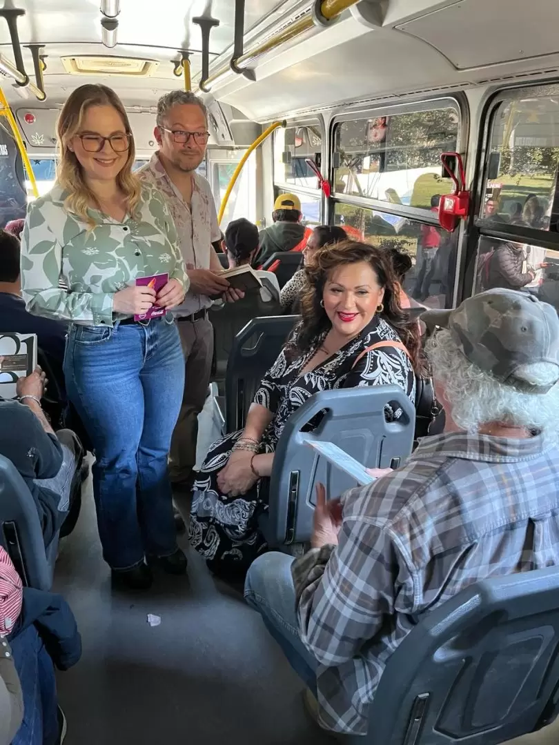 Realizan jornada de donacin masiva de libros en transporte pblico