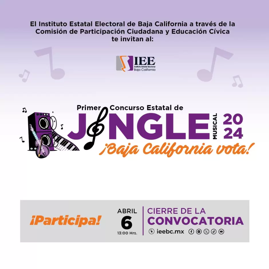 Primer Concurso Estatal de Jingle Musical 2024