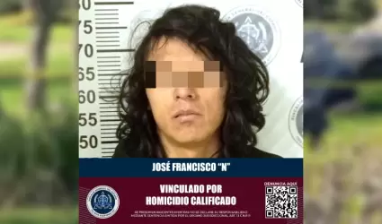 Sujeto acusado de homicidio calificado