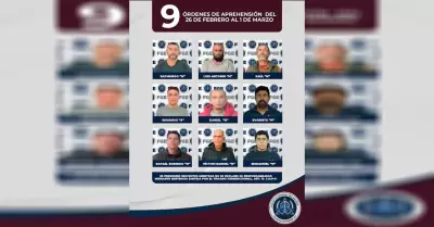 Cumplimenta AEI 9 �rdenes de aprehensi�n por diversos delitos en Tecate