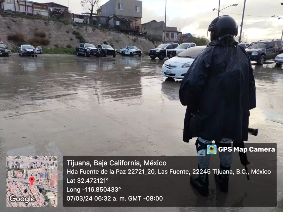 Personal militar, GN y Polic�a Municipal aseguran granada inerte en Tijuana, BC
