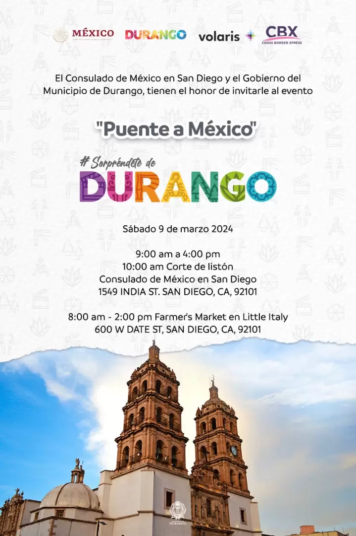 Durango se presenta en el Consulado General de Mxico en San Diego