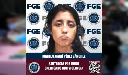 Mujer por robo calificado con violencia