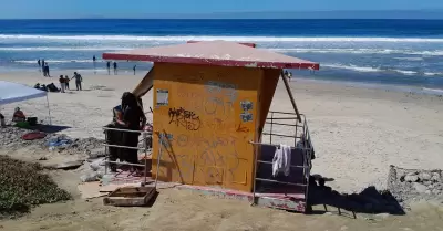 Sin torres para salvavidas de Playas de Tijuana; destruidas por vandalismo y mar