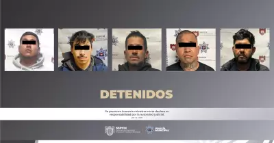 Detenidas cinco personas armadas