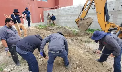 La FGE localiza restos seos durante cateo en predio de la colonia Ejido Francis