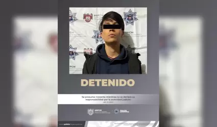 Presunto homicida detenido