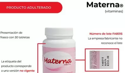 Vitaminas maternas adulteradas