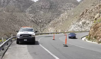 Implementan operativo en carretera Centinela- La Rumorosa por vacaciones