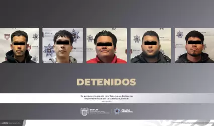 Personas armadas detenidas