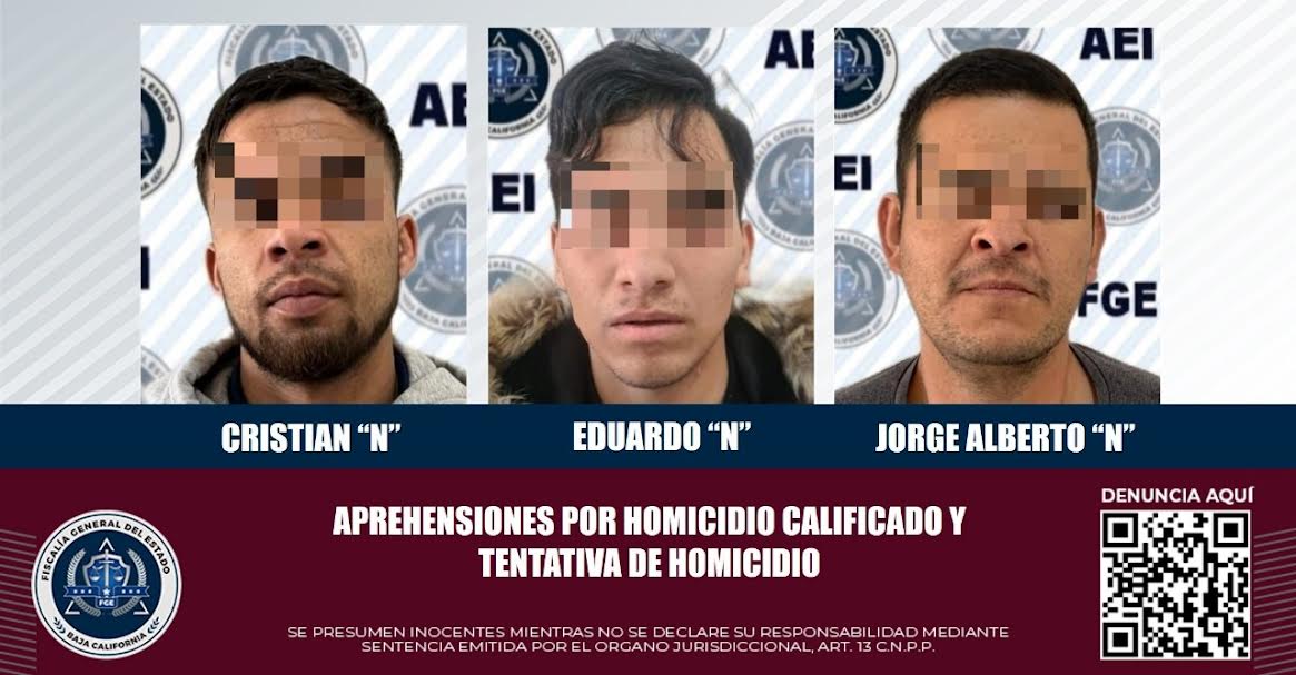 Aprehende La Aei A Tres Sujetos Por Homicidio Calificado Y Tentativa De