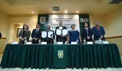 Firman convenio de colaboracin IEEBC y UABC