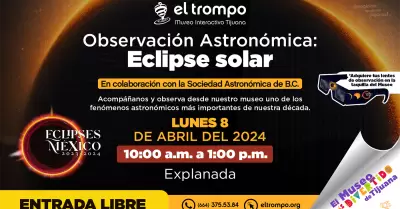 Eclipse 2024 con lentes ilustracioin recuperado