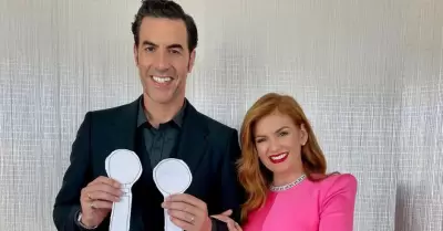 Isla Fisher y Sacha Baron Cohen