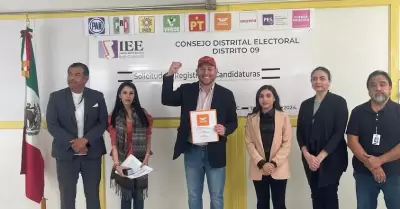 Se registra Miguel Mora como candidato de movimiento ciudadano a diputado por el