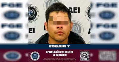 Aprehende FGE a sujeto sealado de intento de homicidio