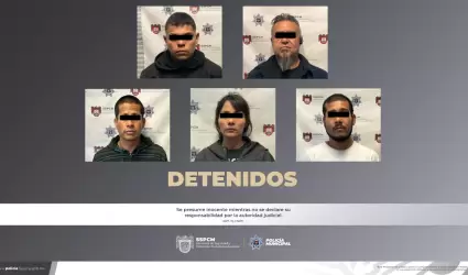 Personas armadas detenidas