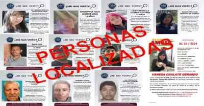 Personas reportadas como desaparecidas